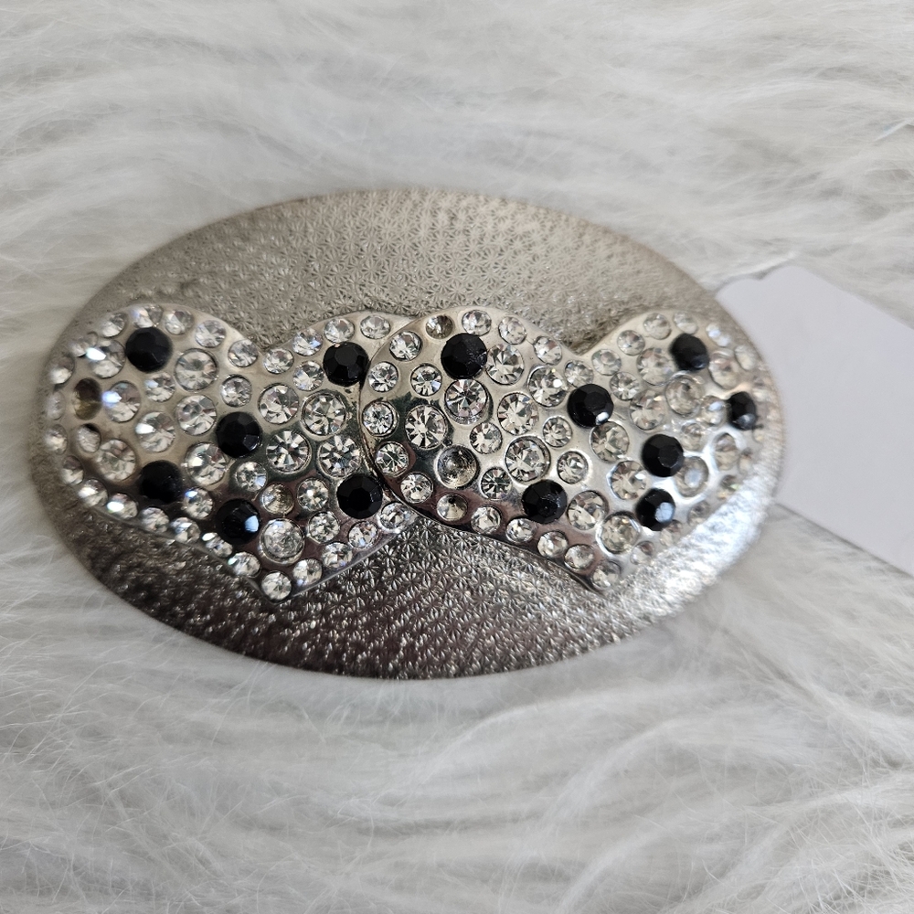 Silver Rhinestone Belt Bucke - Picture 4 of 7